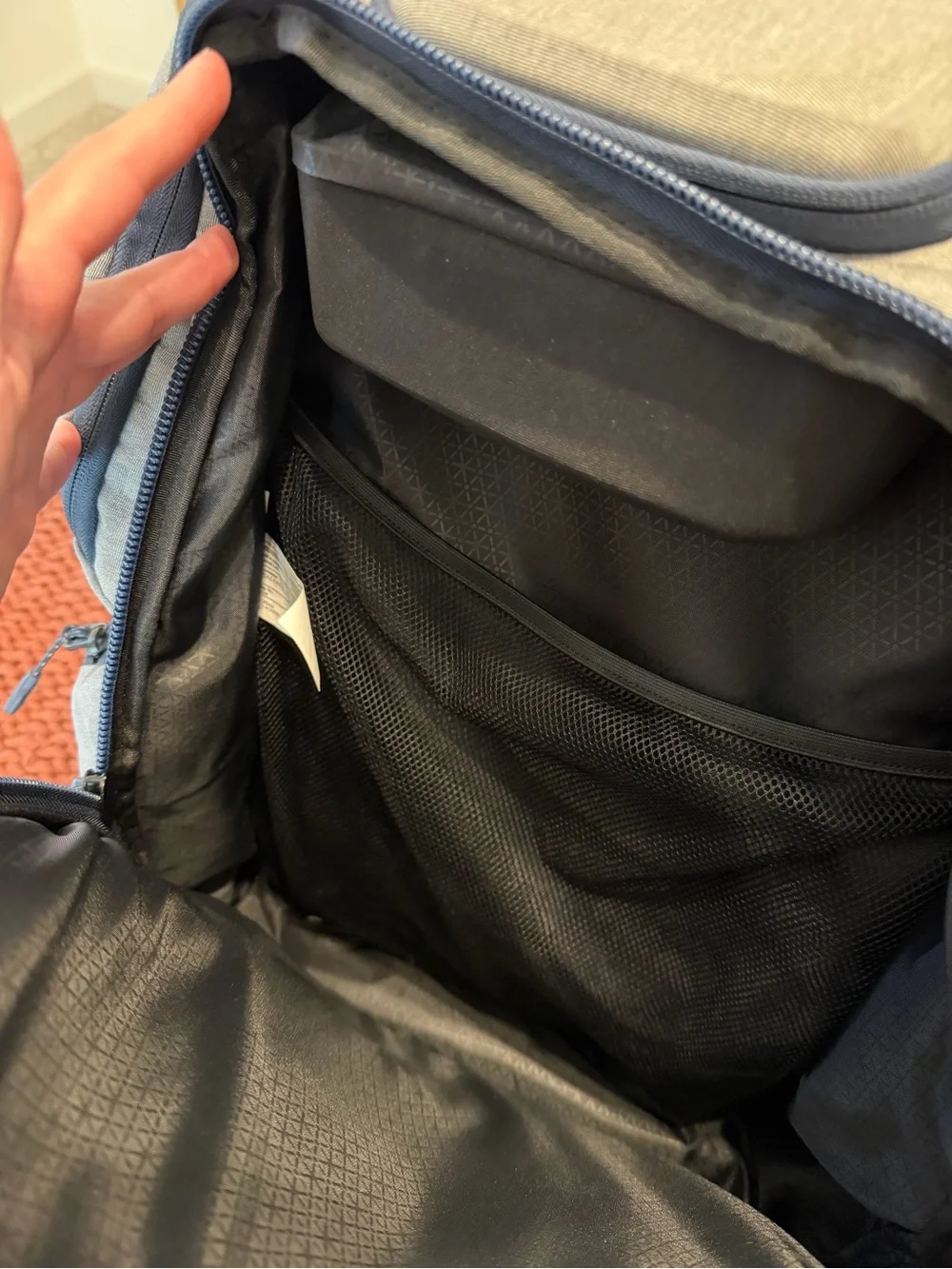 Ogio Grey and Navy Men's Backpack - Durable Everyday Laptop Bag
